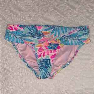 Lilly Pulitzer Lagoon Sarong Hipster Bikini Bottom